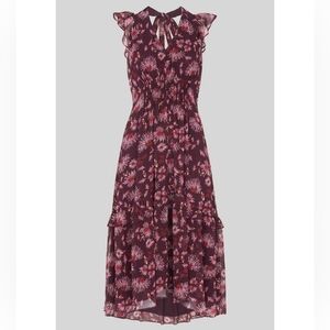 Whistles Pitti Print Double Strap Midi Dress